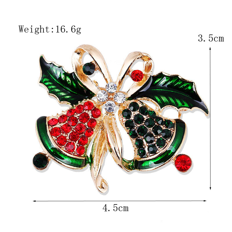 Damenmode schlichte geometrische Weihnachtsbrosche