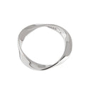 Anillo de plata de ley versión coreana INS minimalista de personalidad salvaje