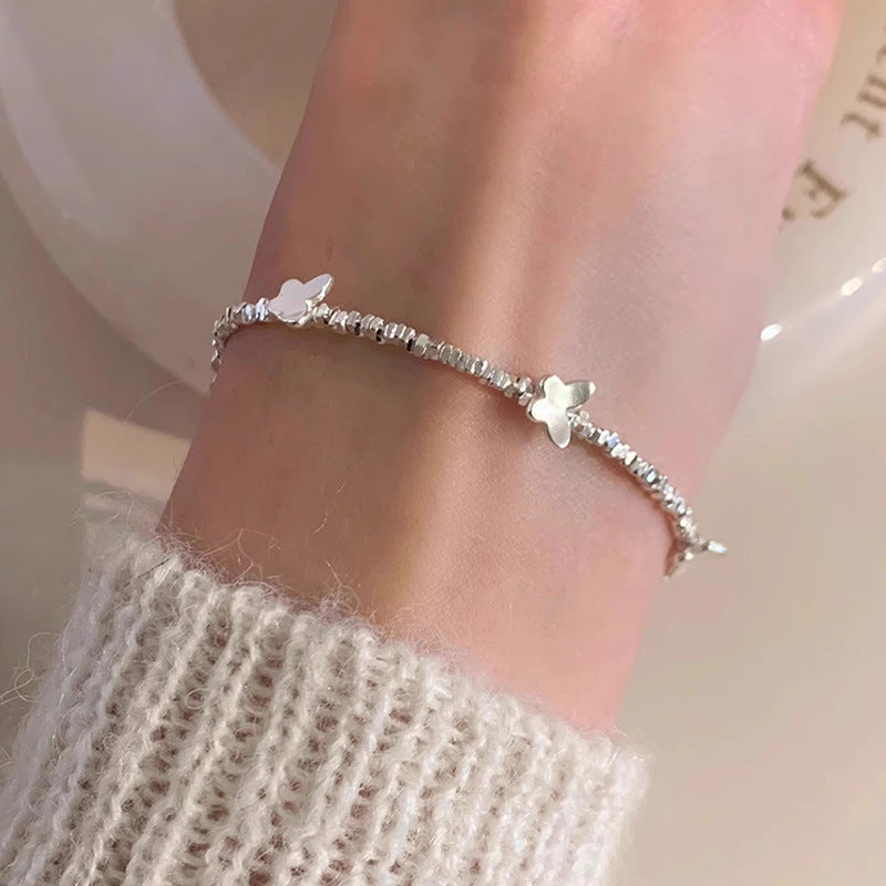 Damen-Armband aus Sterlingsilber 925 mit Schmetterlingen
