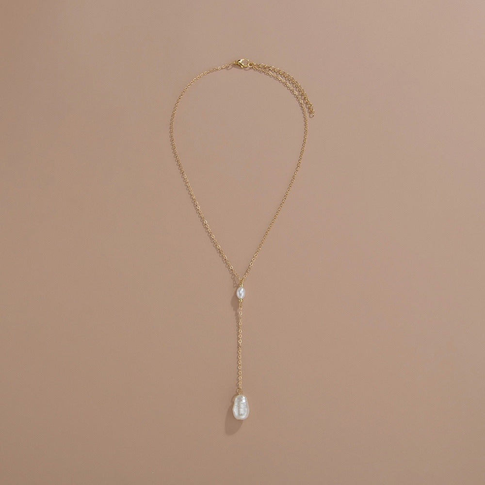 Personalized Ins Style Simple Pearl Pendant Necklace