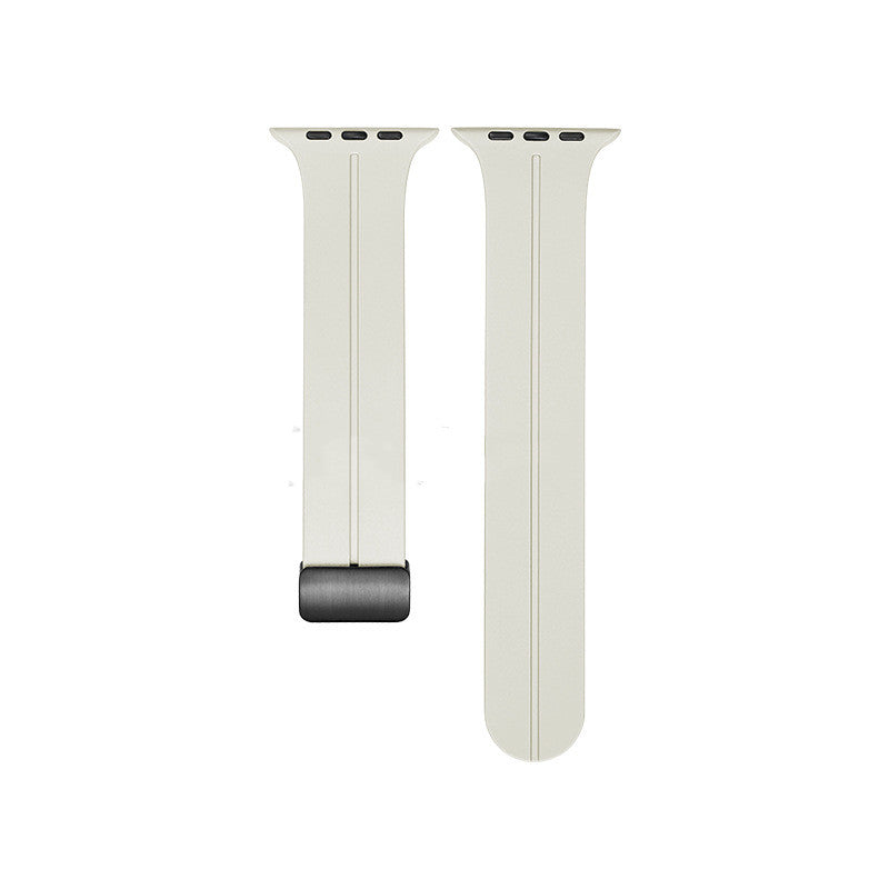 Magnetic Suction Folding Buckle Silicone Watch Band