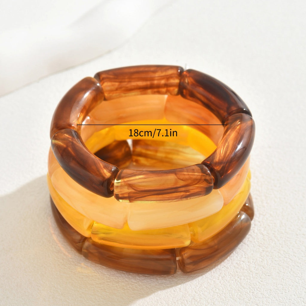Resin Acrylic Multi-layer Design Bracelet