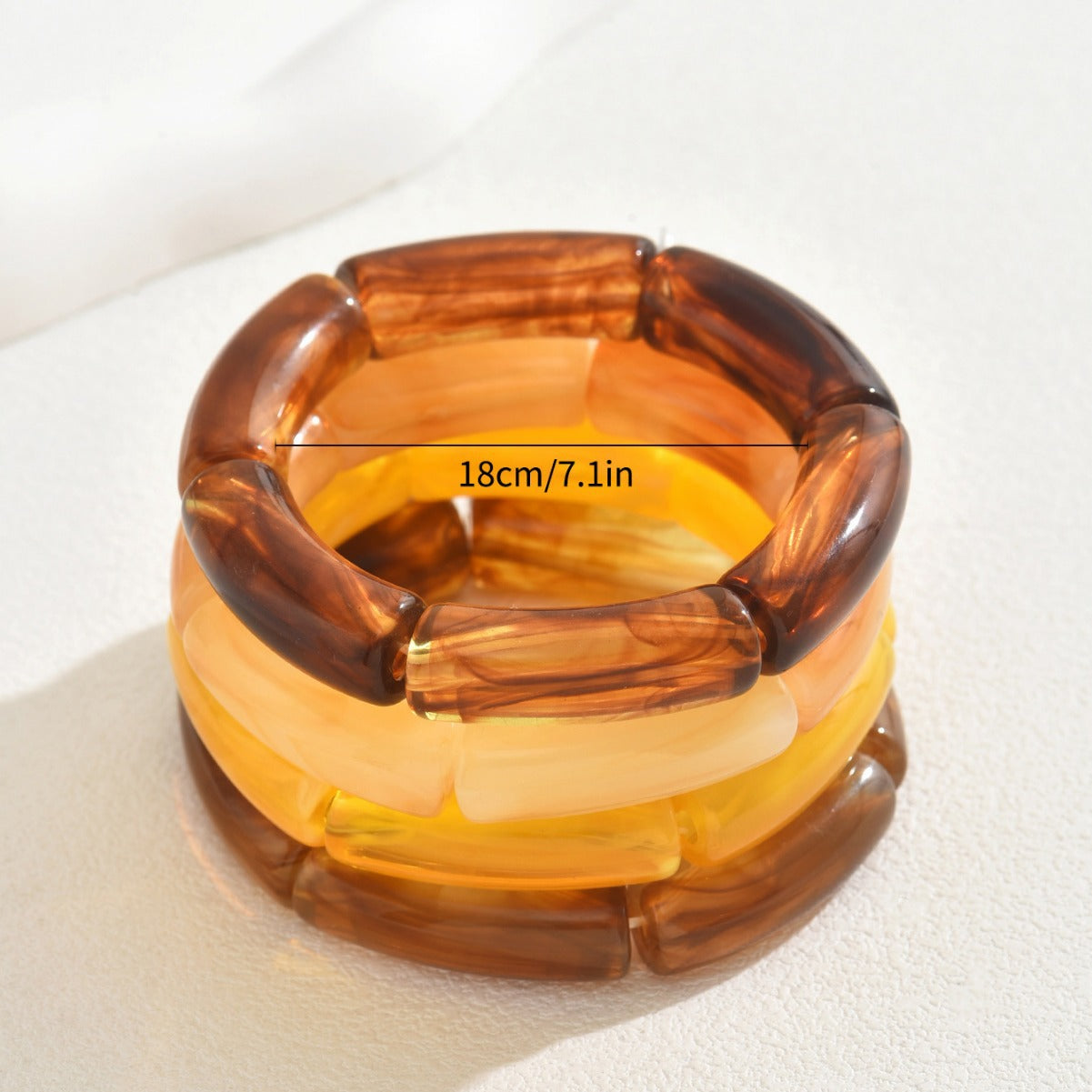 Resin Acrylic Multi-layer Design Bracelet