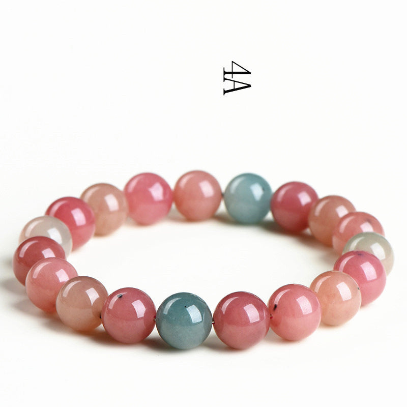 Crystal Natural Milkshake Tourmaline Jade Bracelet
