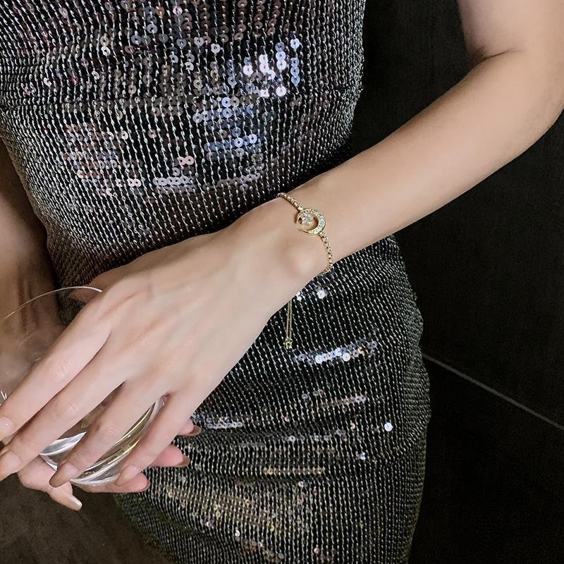 Pulsera Fina Coreana de Circonitas para Mujer
