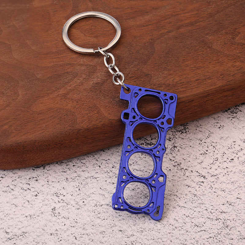 Llavero de asiento, creativo, de metal, para coche