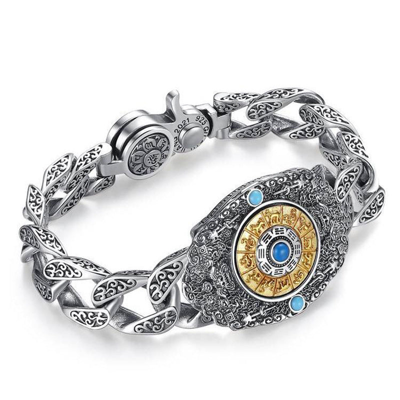 Protective Talisman Charts Rotating Vintage Bracelet