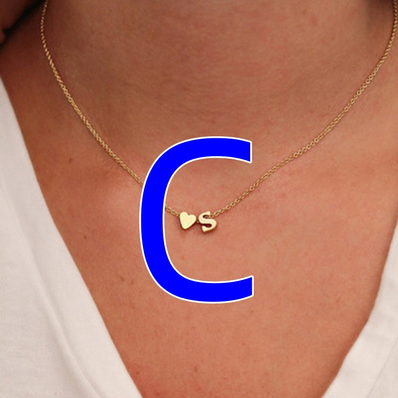 Fashion Exquisite Initial Gold And Silver Clavicle Chain