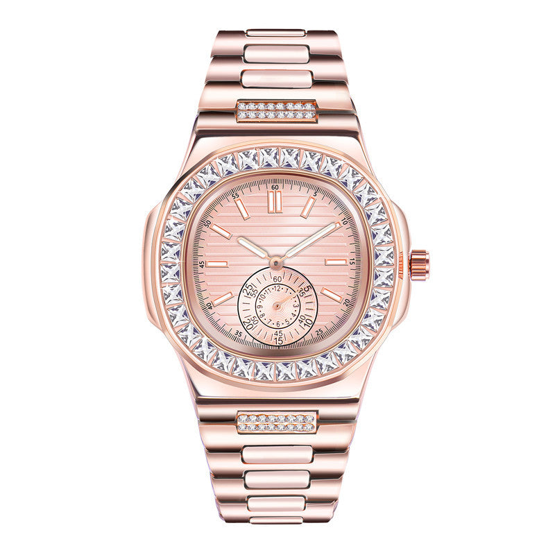Relojes de regalo de lujo de aleación con diamantes para hombre