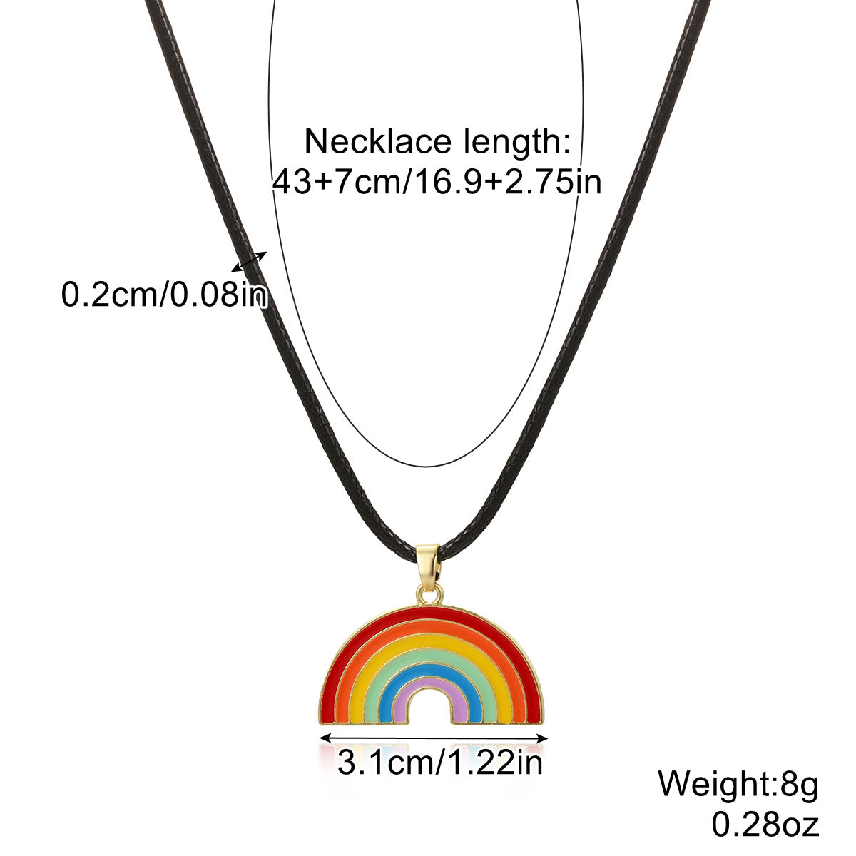Gay Pride Necklace Proud Friend