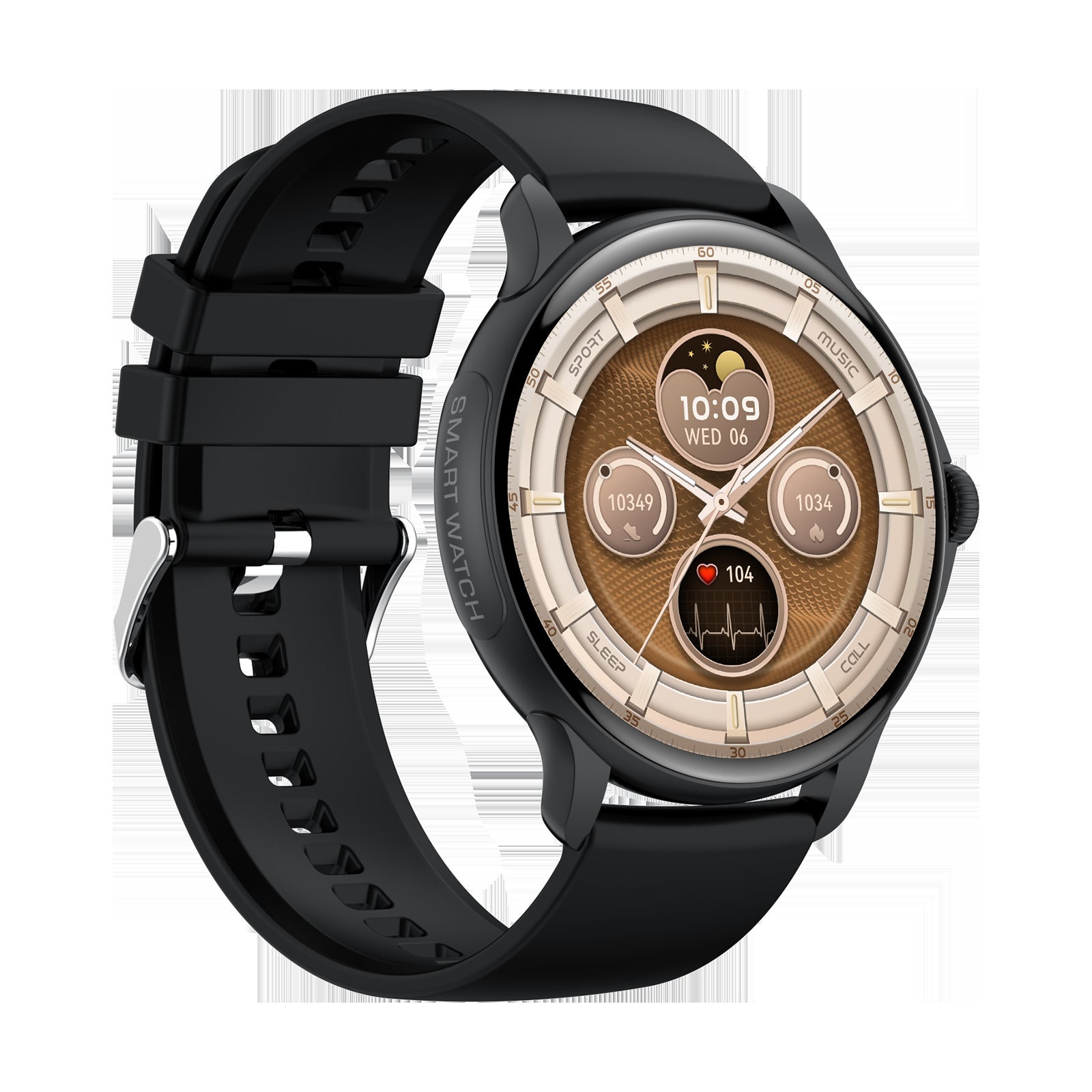 Smart Call Bluetooth HK49 Schlaf-Herzfrequenz-Blutzuckerüberwachung Wasserdichte Sportuhr
