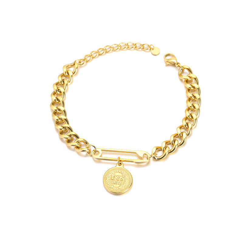 Neues geschwungenes, glänzendes Design, schlichtes und leichtes Luxusarmband