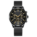 Herrenmode wasserdichte Uhr mit Mesh-Armband