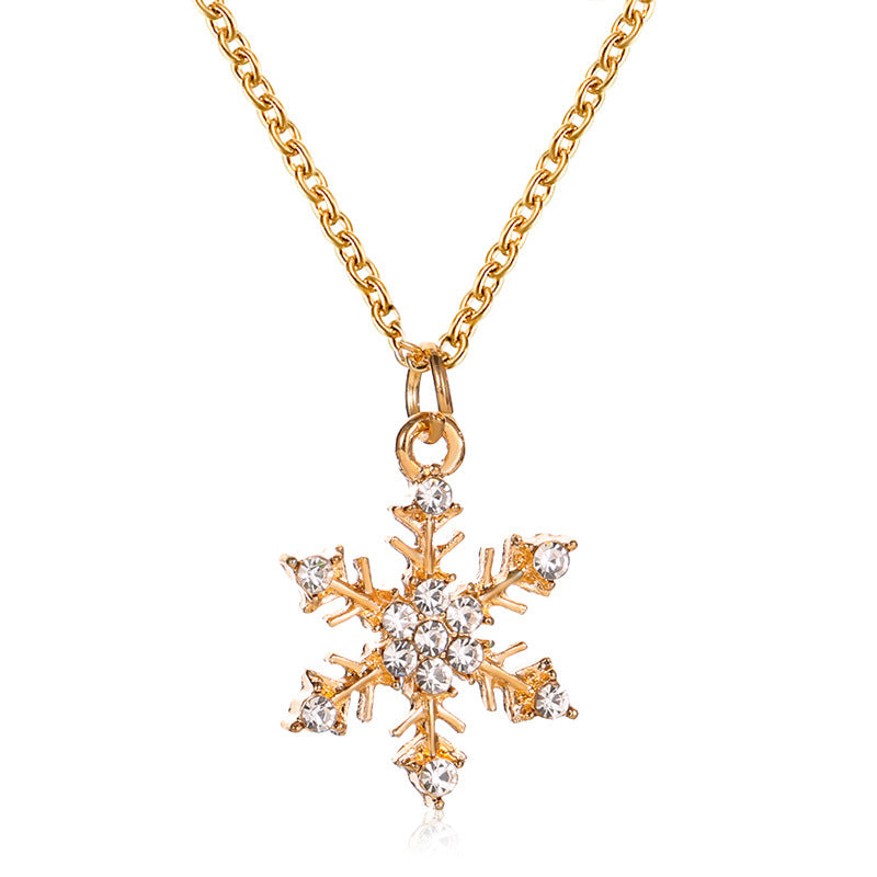 Collar de aceite goteador de caña con copo de nieve navideño