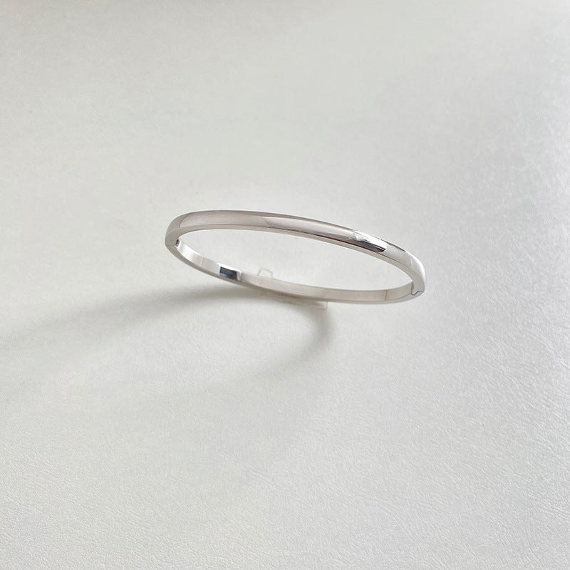 Pulsera Dorada Sencilla de Hebilla Minimalista Retro