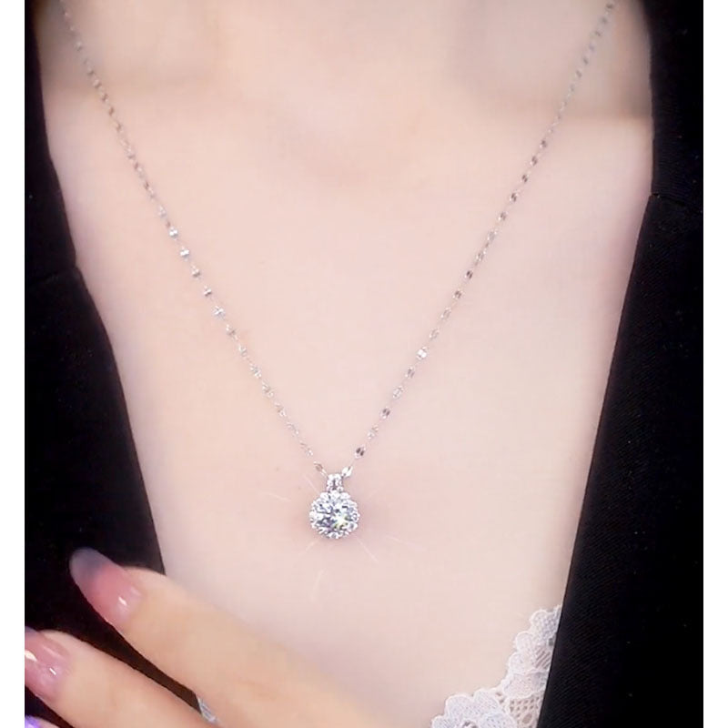 Halskette für Frauen aus 925er Sterlingsilber mit Zirkonia