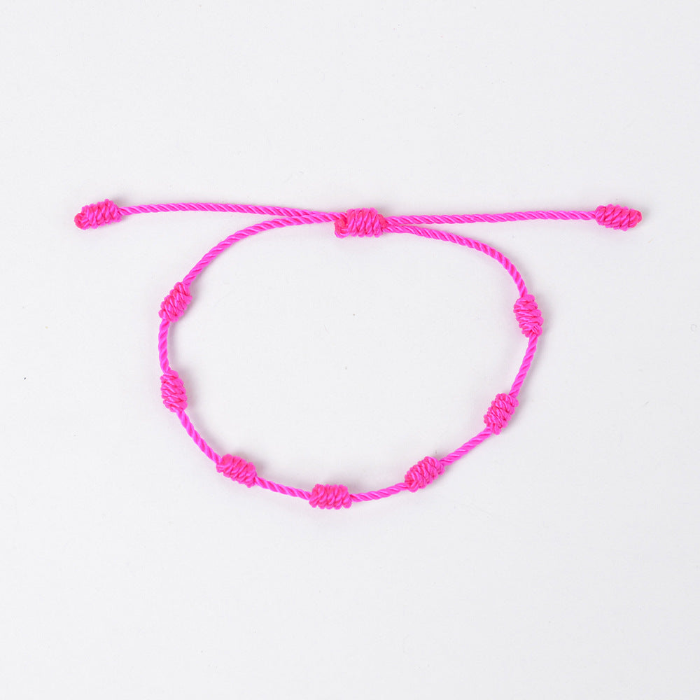 Seven Knot Woven Carrying Strap Peru Knot Handmade