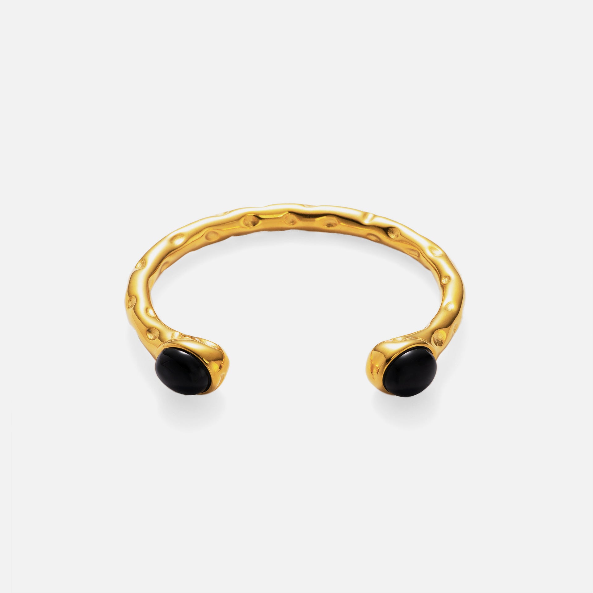 Genuine Gold Plated Titanium Steel Exquisite Zircon Opening Bracelet