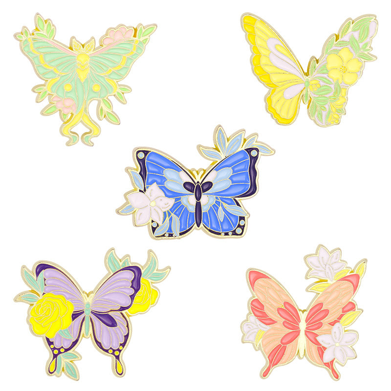 Broche de Mariposa Colorida Glaze Lily