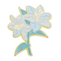 Lilien-Veilchen-Blumen-Serie Brosche