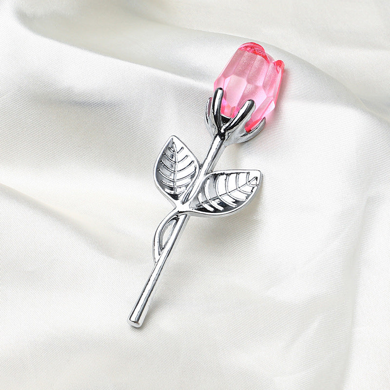 Cristal Metal Rosa Regalo Pequeño de San Valentín Boda