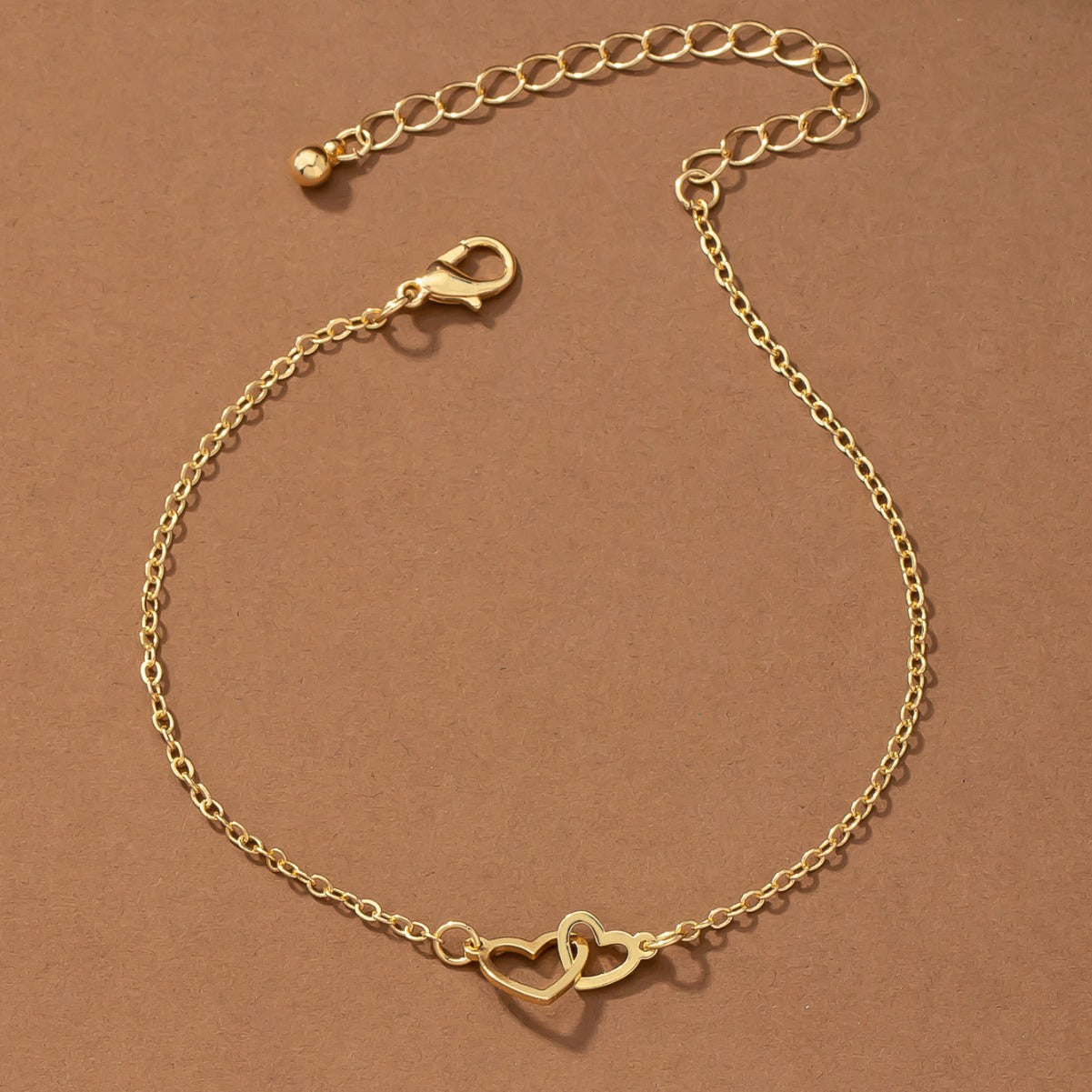 Tobillera de mujer de moda versátil con corazón