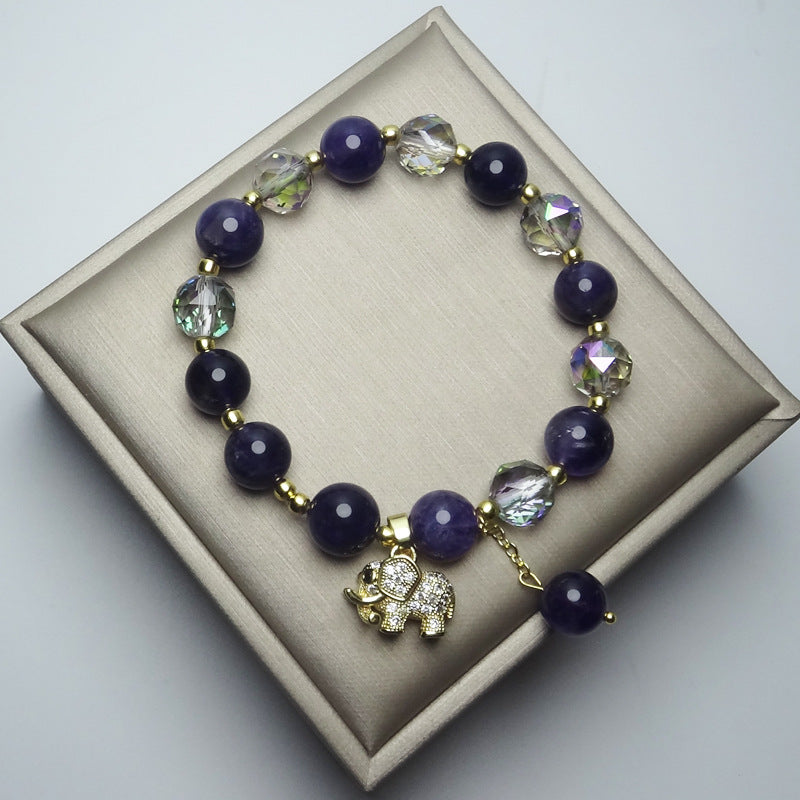 Women's Fashion Personalized Natural Amethyst Bracelet