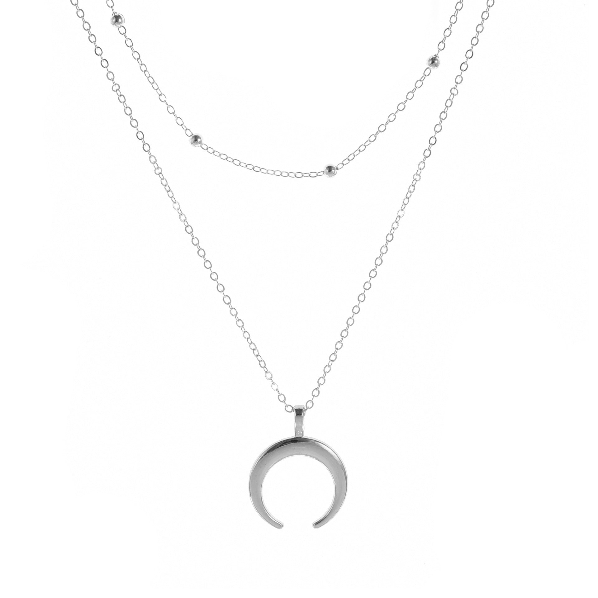 Neue Produkte Modeschmuck Böhmische Doppelhoornkette