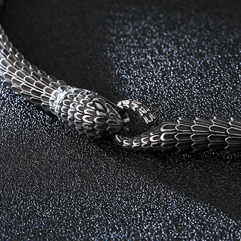 New Arrival Europe And America Creative Cast Snake Scales Men's Bracelet