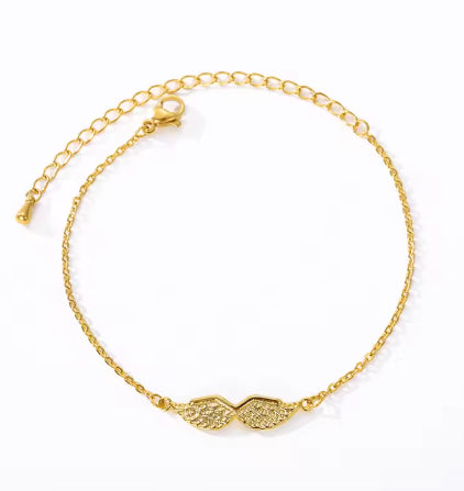 Nueva pulsera con dije de alas de ángel
