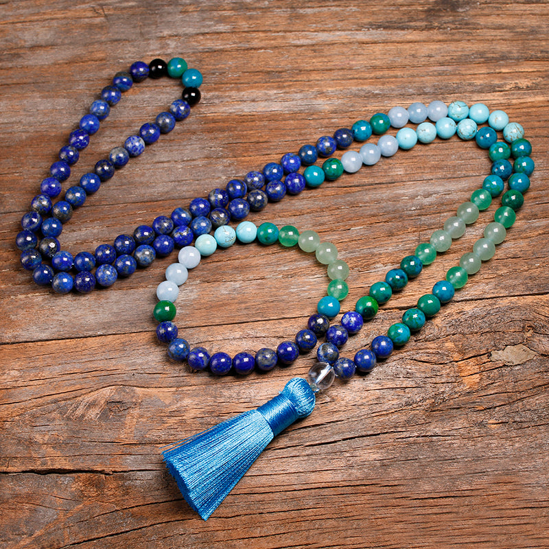 Edelstein 8MM108 Schmuckset Lapislazuli-Schmuck