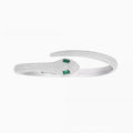 Golden Silver Snake Female Open-ended Bracelet