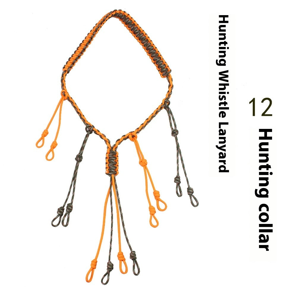 Outdoor Tactics Equipment Parachute Cord Collar Whistle Lanyard
