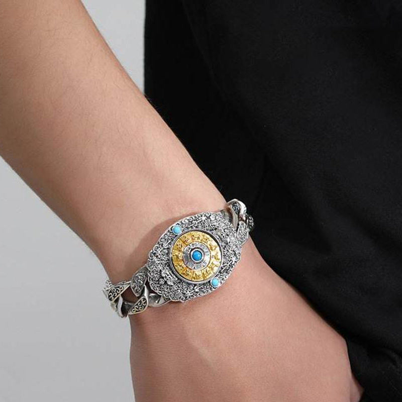 Protective Talisman Charts Rotating Vintage Bracelet