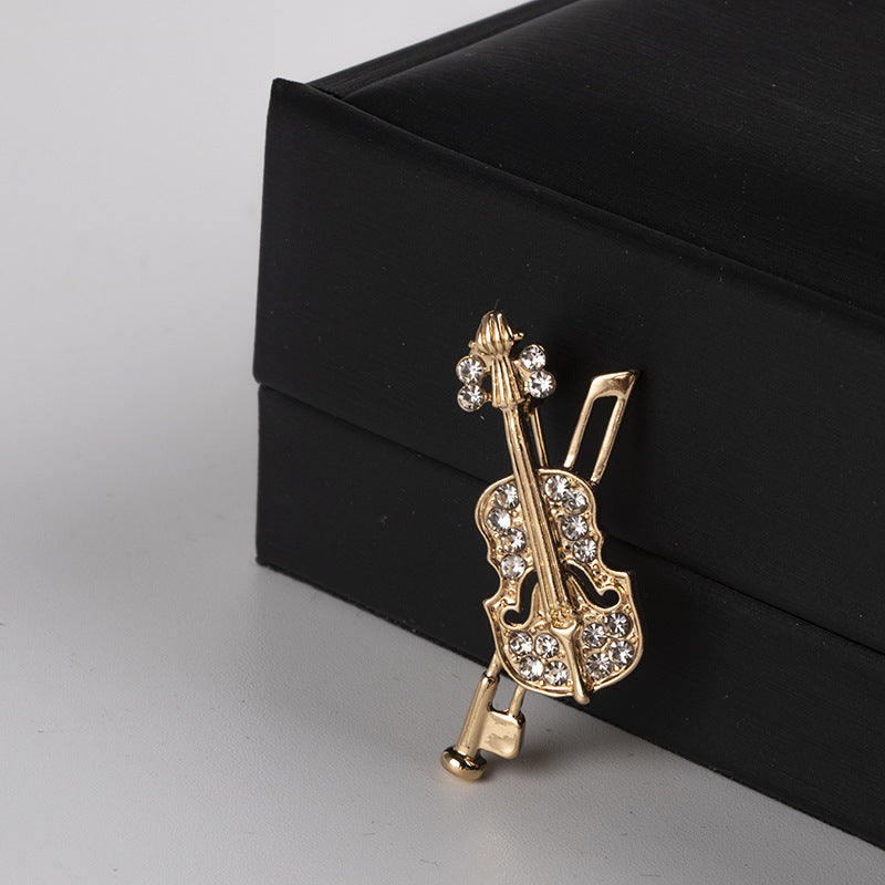 Brosche Violine Klassischer Musikstil