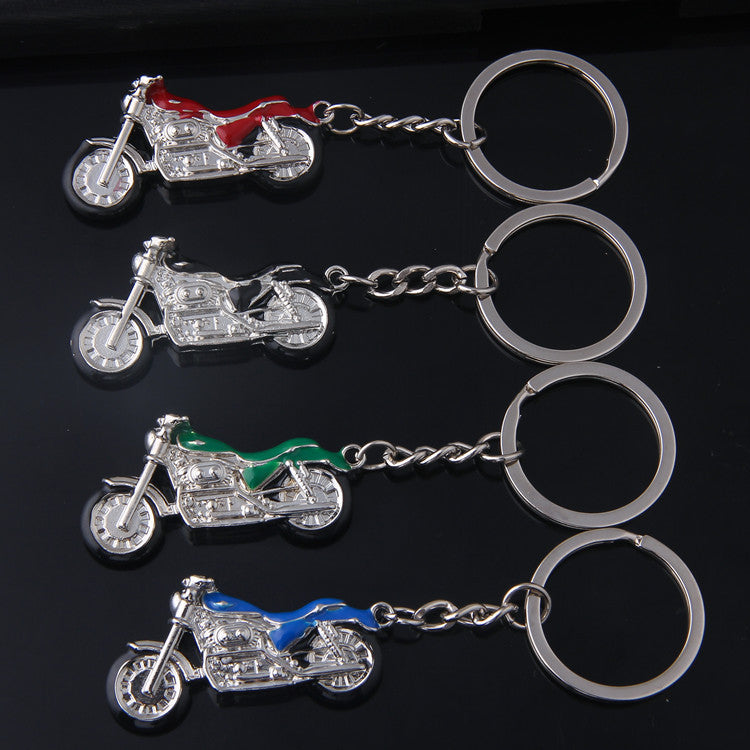 Llavero metálico 3D de motocicleta a color