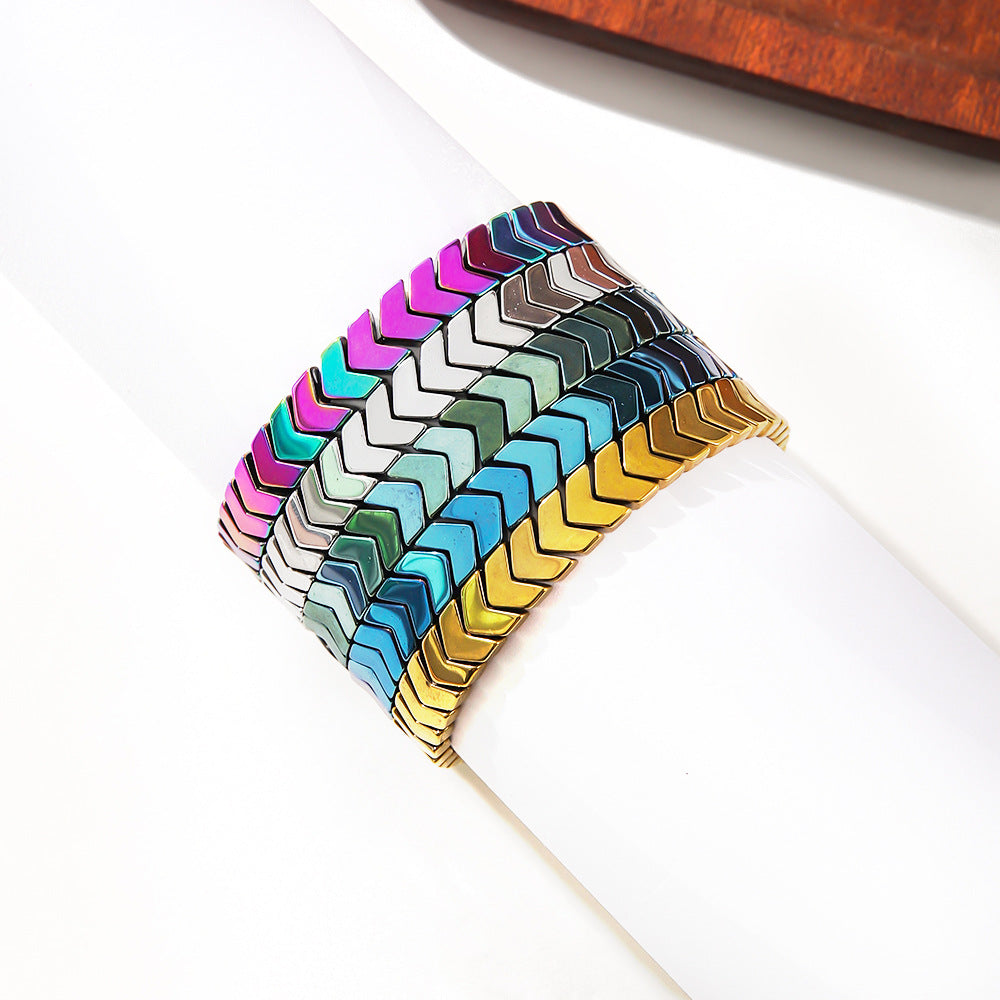 Kreatives Pfeilarmband, modisch, galvanisiert