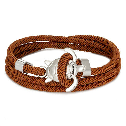 Pulsera de cuerda náutica ajustable de múltiples vueltas Serie Marina