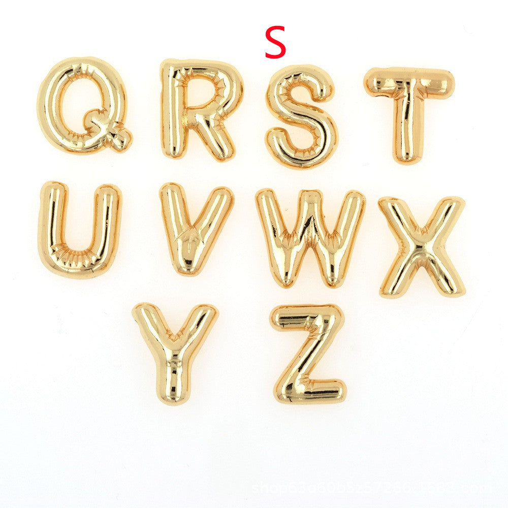 Glossy Letters Copper Pendant Necklace
