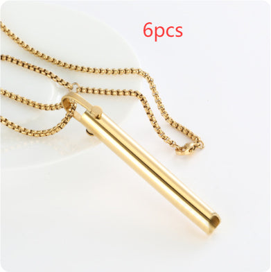 Adjustable Necklace And Ring Relieve Pressure Ornament Stainless Steel Decompression Jewelry