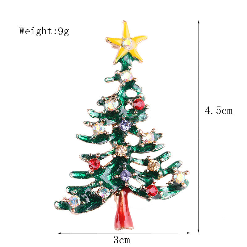 Damenmode schlichte geometrische Weihnachtsbrosche