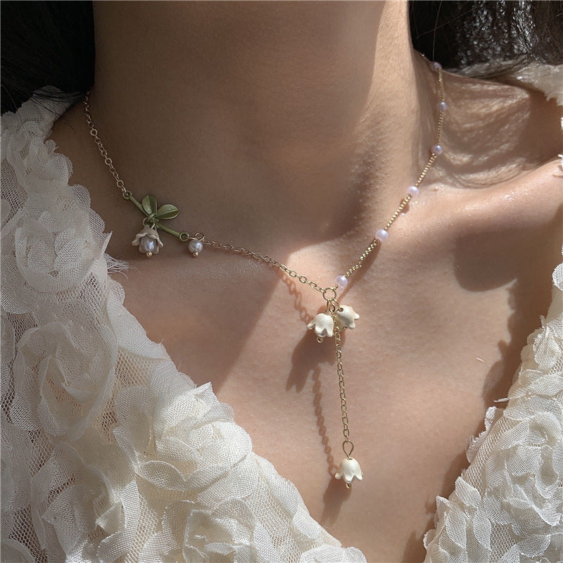 Maiglöckchen Perlenkette Weiß Fee Blume Sommergeschenke Für Sie