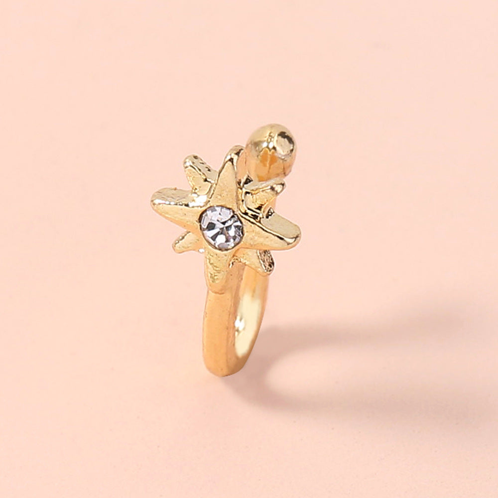 Anillos de nariz pequeños para mujer para perforaciones