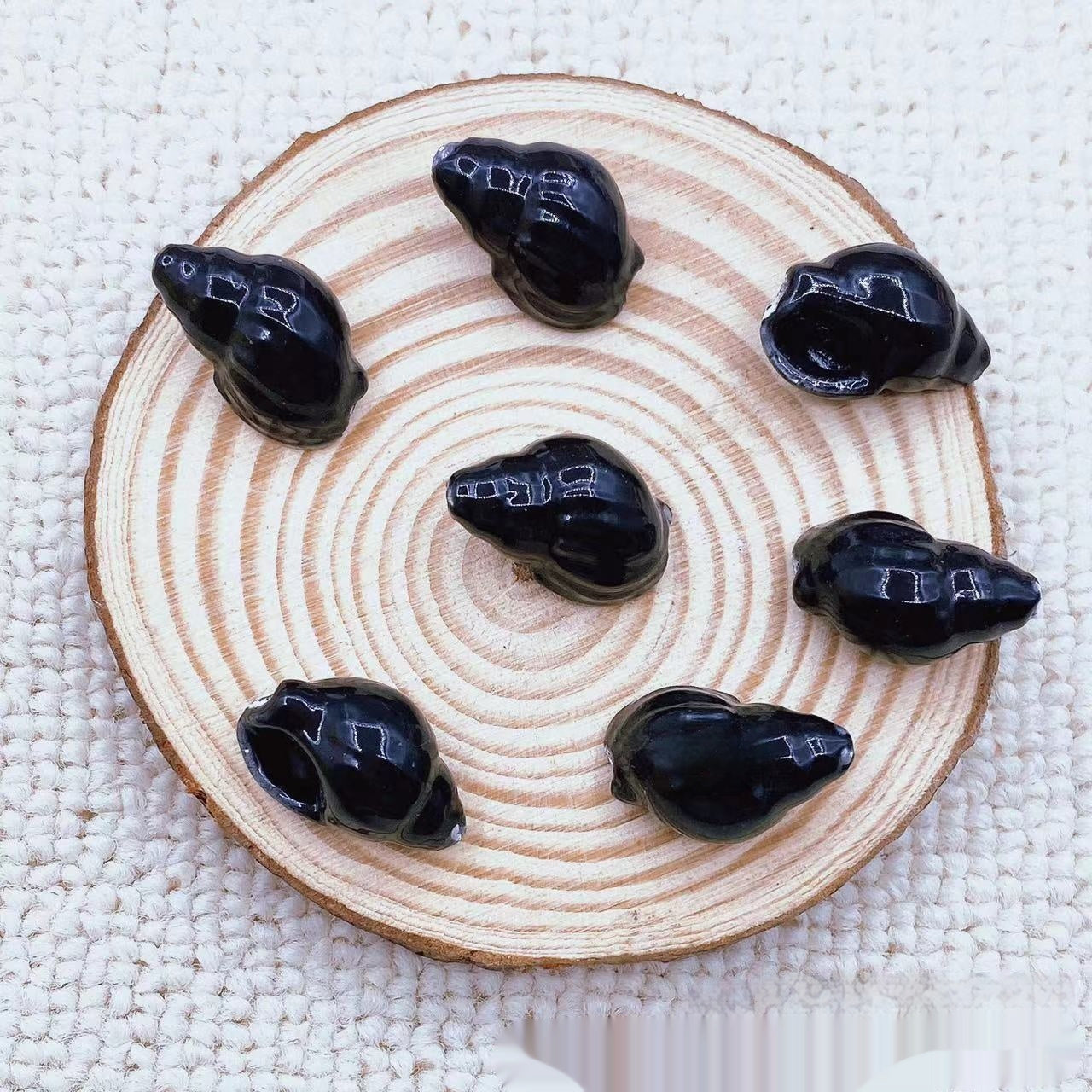 Cuentas de Cerámica de Concha, Cuentas Sueltas de Caracoles, Cuentas de Seda, Adorno Hecho a Mano DIY