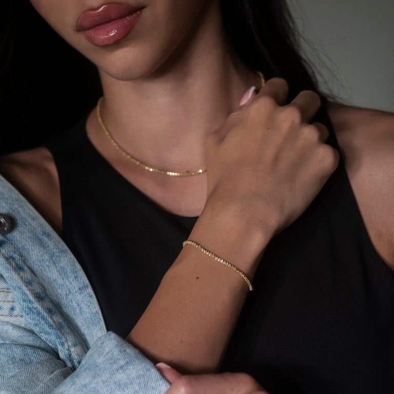 Pulsera de oro espumosa nueva de verano para mujer