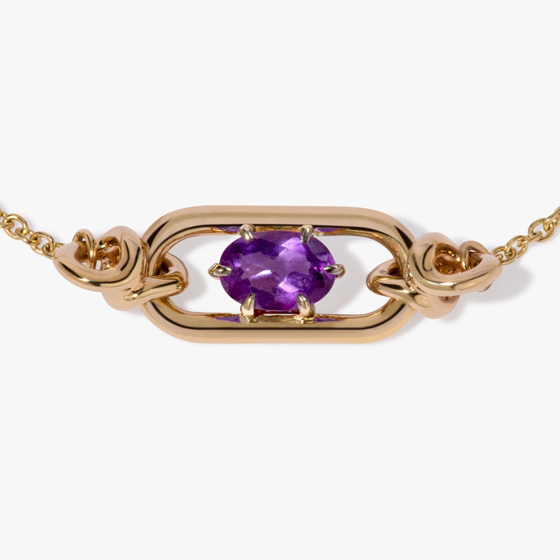 Natural Stone Twelve Birthstone Pendant Bracelet