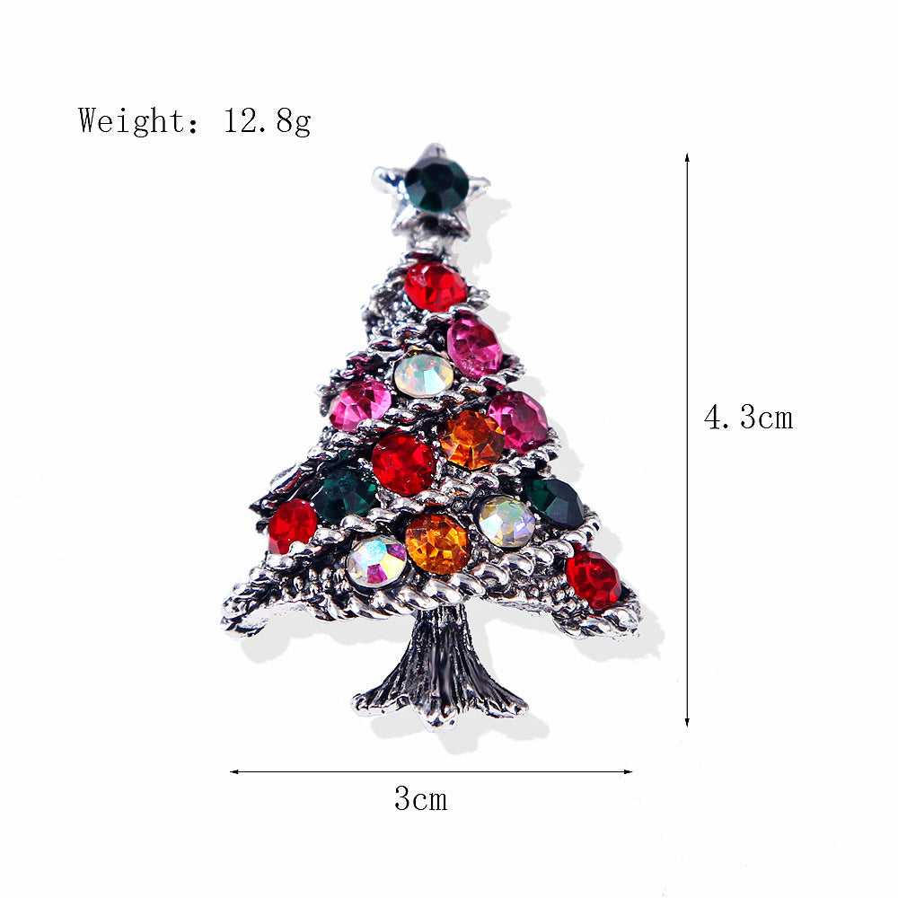 Damenmode schlichte geometrische Weihnachtsbrosche