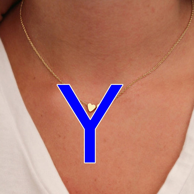 Fashion Exquisite Initial Gold And Silver Clavicle Chain