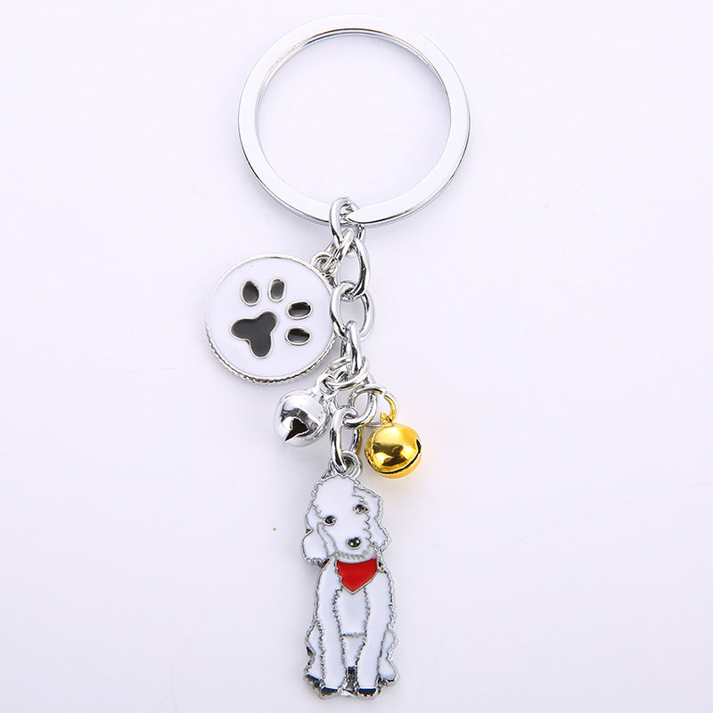 Llavero colgante creativo de metal para perro