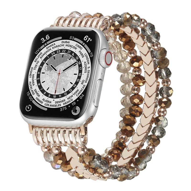 Suitable For Watch Arrow Jewelry Beaded Strap Crystal Wristband